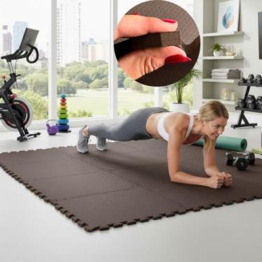 Imagem de Placa EVA 50x50 10mm Tapete Tatame Manta Borracha Piso Emborrachado Ac