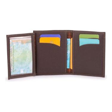 Imagem de Carteira Couro Legítim Slim com Divisoria Para Cnh Floater - Ello Grif