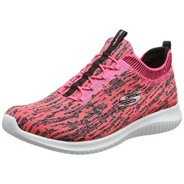 Imagem de Skechers Tênis Sport Ultra Flex Bright Horizon, Rosa, rosa e preto, 36