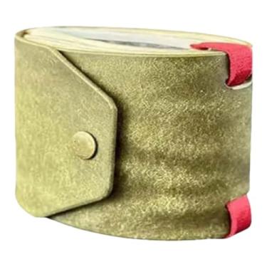 Imagem de Carteira de couro para dinheiro | Suporte magnético para dinheiro, organizador de notas portátil e bolsa antiperda 12, Verde, Estilo minimalista