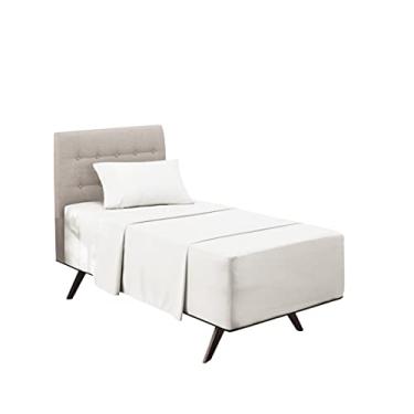 Imagem de Hearth & Harbor Conjunto de lençóis de cama de 3 peças com bolso extra profundo – Lençol com elástico super profundo 45,5 – 61,5 cm de profundidade, serve para colchões de alto perfil com coberturas, solteiro GG, branco