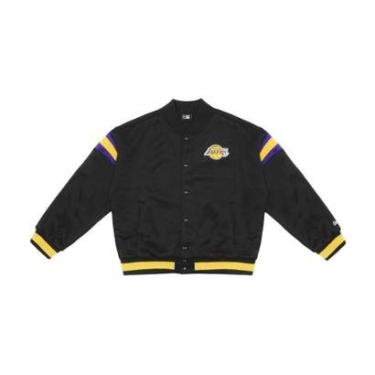 Imagem de JAQUETA NEW ERA NBA PANEL BOMBER LOSLAK BLK-Unissex