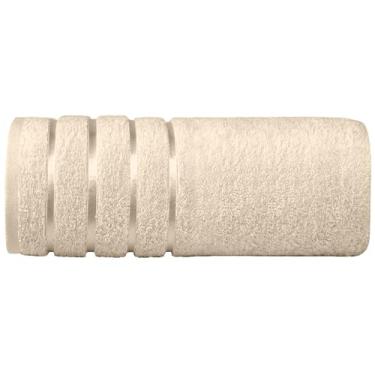 Imagem de Elegant Comfort Toalha de banho jumbo 100% algodão turco com 4 linhas de viscose - toalha de banho extra grande de qualidade de spa de hotel 89 x 187 cm ultra macia, super absorvente, secagem rápida