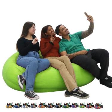 Imagem de Puff Pera Casal P/ 2 Pessoas Cheio Eventos Conforto Almofadão - Estilo