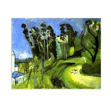Imagem de Zeichn8u Henri Matisse Impressão de arte grande paisagem Mont Alban pôster pinturas famosas arte de parede Henri Matisse decoração de banheiro arte presente para sala de estar casa escritório
