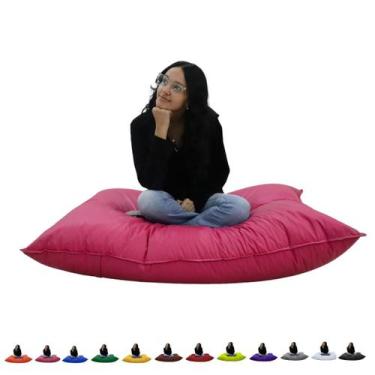 Imagem de Puff Almofadão Com Enchimento Para Eventos Cheio Descanso Material Sin