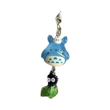 Imagem de Chaveiro De Animal Totoro Azul Kawaii, Pingente De Anime De Gato, Pres