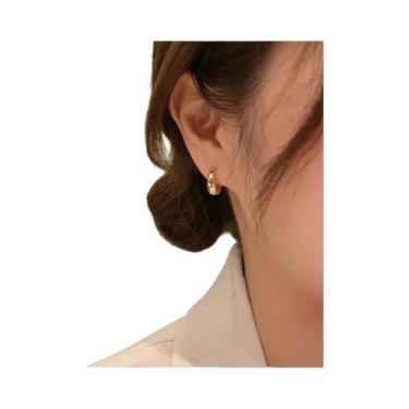 Imagem de Brincos de Argola Banhados a Ouro - Joias de Moda para Uso Diário, M10