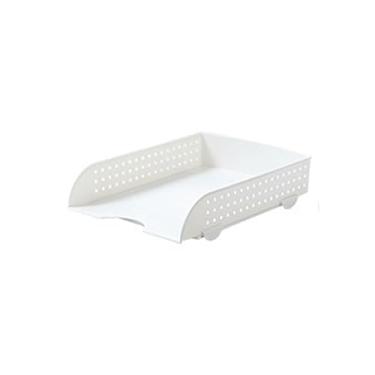 Imagem de Escritório Cesto organizador para livros e gavetas de escritório, ideal para quarto ou Organizador de mesa(Branco)