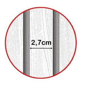 Imagem de Papel De Parede Ripa Pinus Branco Adesivo Lavável Ripados