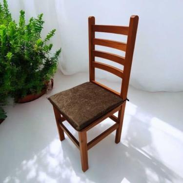 Imagem de Kit com 8 Almofadas de Assento para Cadeiras - Tecido Suede Macio e Confortável, Duráveis e Versáteis para Casa, Jardim e Eventos, Apoio Premium (4 Almofadas,Preto)