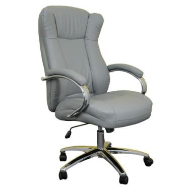 Imagem de Cadeira Presidente Estofada Boss Cinza B.Hoff Mobile