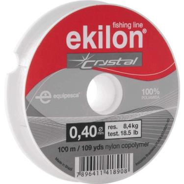 Imagem de Linha Para Pesca, 0,40 mm x 100 m, Branca, Ekilon OstenVonder