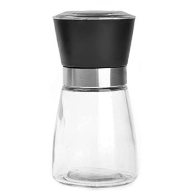 Imagem de THJKUPO Moedor de sal e pimenta de aço inoxidável, tempero, vidro, muller, garrafa de moagem manual, utensílios de cozinha