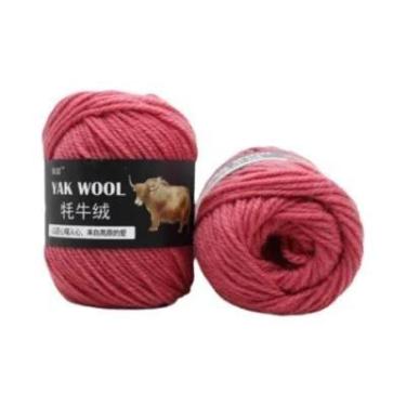 Imagem de Fio De Lã Misturada De Cashmere De Yak E Merino Para Tricô E Crochê De