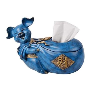 Imagem de Design criativo de animais caixa de lenços organizador de lenços para quarto banheiro quarto mesas (cor: A) (cor: B) (A)