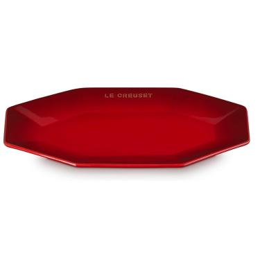Imagem de PRATO LE CREUSET OCTAGON EM CERÂMICA VERMELHO 22CM 60253220600014