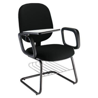 Imagem de Cadeira Escolar Universitária com prancheta para Escolas Linha Uno Preto