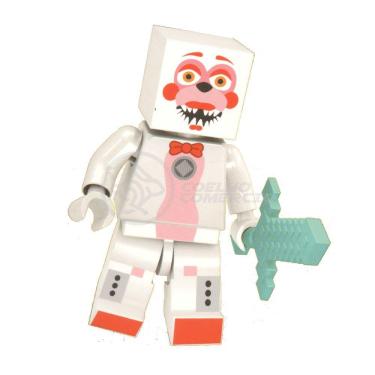 Imagem de Brinquedo Boneco Bloco De Montar Five Nights At Freddy´s Compatível Com Lego - Adventure Fun Time Foxy
