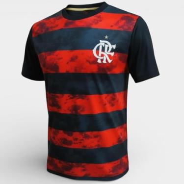 Imagem de Camisa Flamengo Arbor Masculina - Preto e Vermelho - Braziline, M