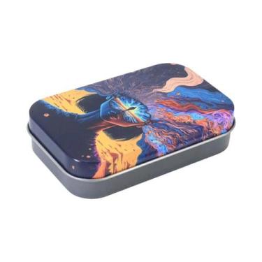 Imagem de Estojo Masculino Para Cigarros, Papel De Enrolar, Ervas E Tabaco, Caix