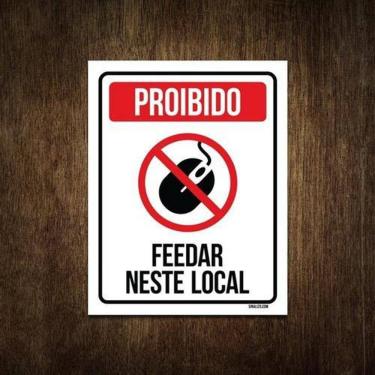 Imagem de Placa Decorativa Gamer - Proibido Feedar Neste Local 36X46