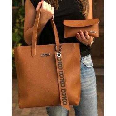 Imagem de bolsa feminina estilo sacola, fecho de ziper , grandes marcas , LANÇAM