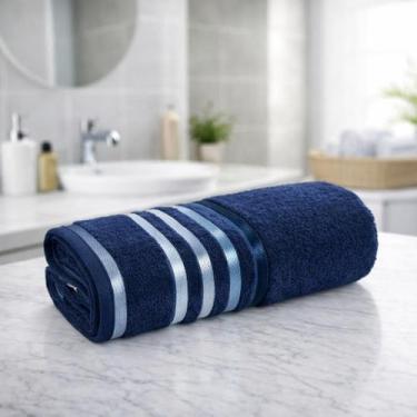 Imagem de Toalha Banhão Gigante Lumina Karsten Algodão Penteado Macia, NAVAL 301