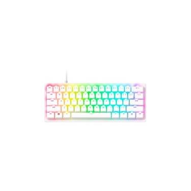 Imagem de Teclado Óptico Gamer Razer Huntsman V3 Pro Mini, 60%, Analógico, Layout US, Branco - RZ03-04991800-R3U1