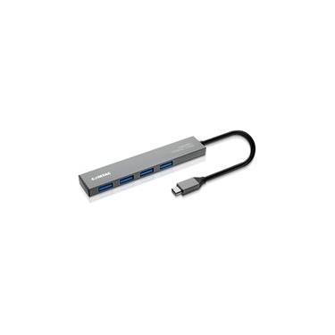 Imagem de HUB Comtac USB-C 3.2 Gen 1, para 4x USB-A 3.2 Gen 1, Alumínio - 20129467
