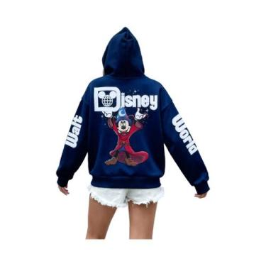 Imagem de Moletom Unissex Com Estampa Do Mickey Da Disney, Casual Para Mulheres 