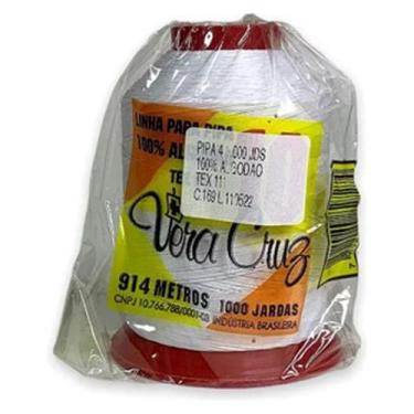 Imagem de Linha Vera Cruz 1000 Jardas Fio 4 Branca