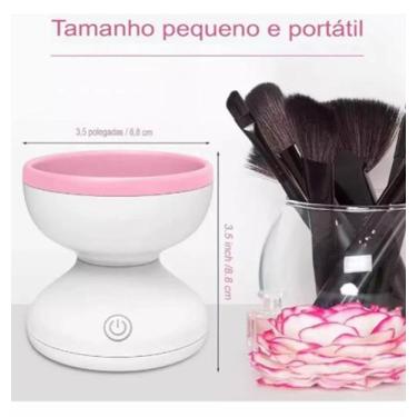 Imagem de Kit Lavador De Pincel Automático Maquiagem Feminino Salão Casa - mbr