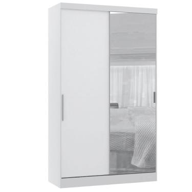 Imagem de Guarda Roupa Modulado 134,50cm 2 Portas de Correr com Espelho Alpes Luciane Moveis
