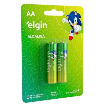 Imagem de Pilha Alcalina Pequena AA Cartela 02UN ELGIN