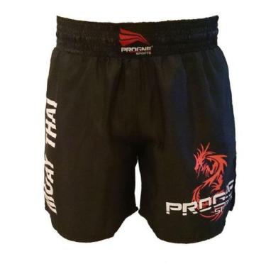 Imagem de Short Muay Thai Masculino - PROGNE SPORTS, Preto, M