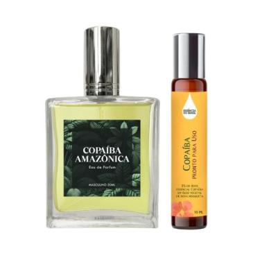 Imagem de Perfume Copaíba Amônica Homem 50Ml + Óleo Essencial 10Ml - Essência Do