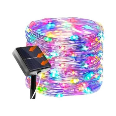 Imagem de Luzes De Natal Solares Para Exterior Com 8 Modos, Luzes De Fada Piscan