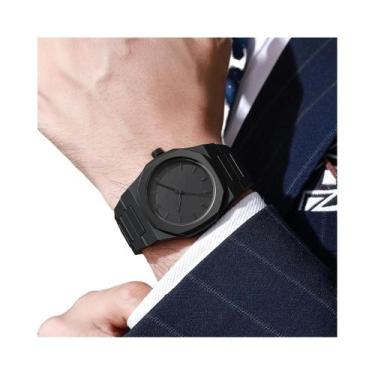 Imagem de Relógio Esportivo Digital De Quartzo Masculino Preto Em Silicone, Esti