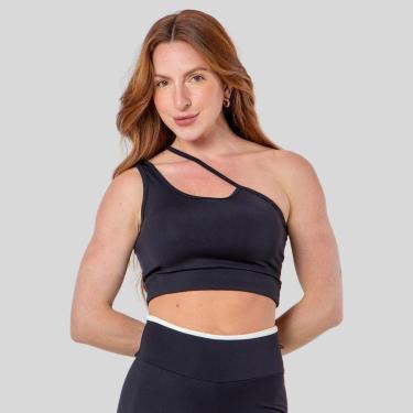 Imagem de Cropped Poliamida Academia Decote Quadrado Confortável-Feminino