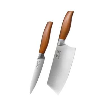 Imagem de Faca Profissional Japonesa De Aço Inoxidável Chef Santoku Para Culinár