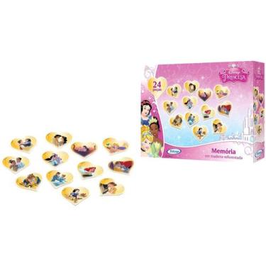 Imagem de Brinquedo Montessori Jogo da Memória Infantil Princesas da Disney Apre