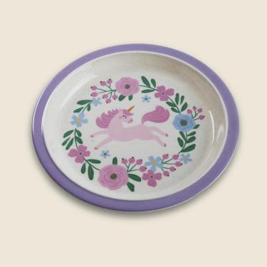 Imagem de Prato Unicorn Bambu Lilás 21.5cm - A\BABY