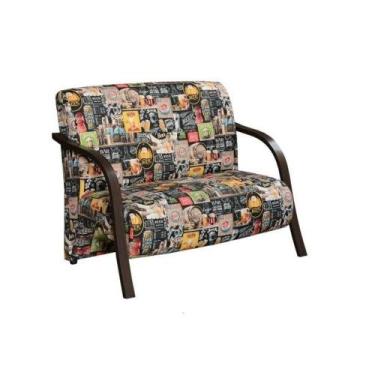 Imagem de Poltrona 2 Lugares Vênus Estampada D Salla Retro Bar 107
