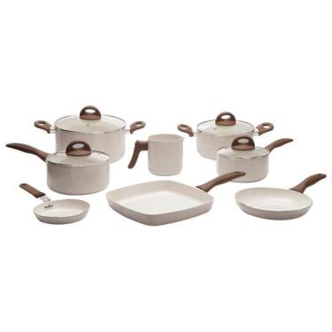 Imagem de Jogo de Panelas Brinox Antiaderente Ceramic Life 8 Peças Smart Plus Va