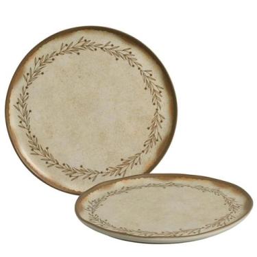 Imagem de Prato Raso 27,5cm Bio Stoneware Nativa - Porto Brasil, Multicolorido
