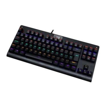 Imagem de Teclado Mecânico Gamer Redragon Dark Avenger Rainbow Switch Blue USB 2