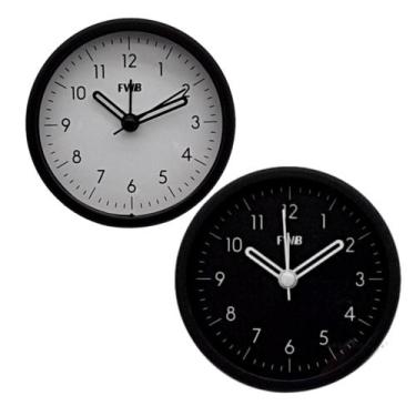 Imagem de Relógio de Mesa Despertador Analógico Compacto Uso Diário - Fwb