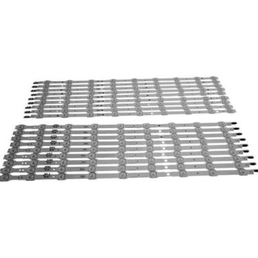 Imagem de Kit C/18 Barras De Led Compatível Tv Un65hu7200 NOVO - genérica