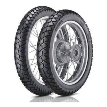 Imagem de Par Pneu Vipal Tr300 90/90-21 Dianteiro E 130/80-17 Traseiro para moto